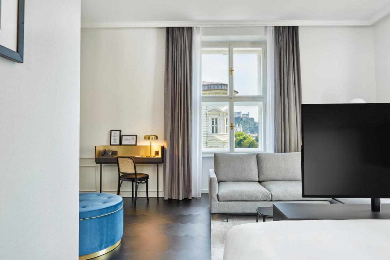 Hyperion Hotel Salzburg Bagian luar foto A room at the hotel